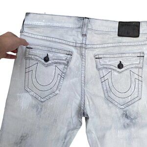 True Religion Jeans Size 36 RICKY White/Gray